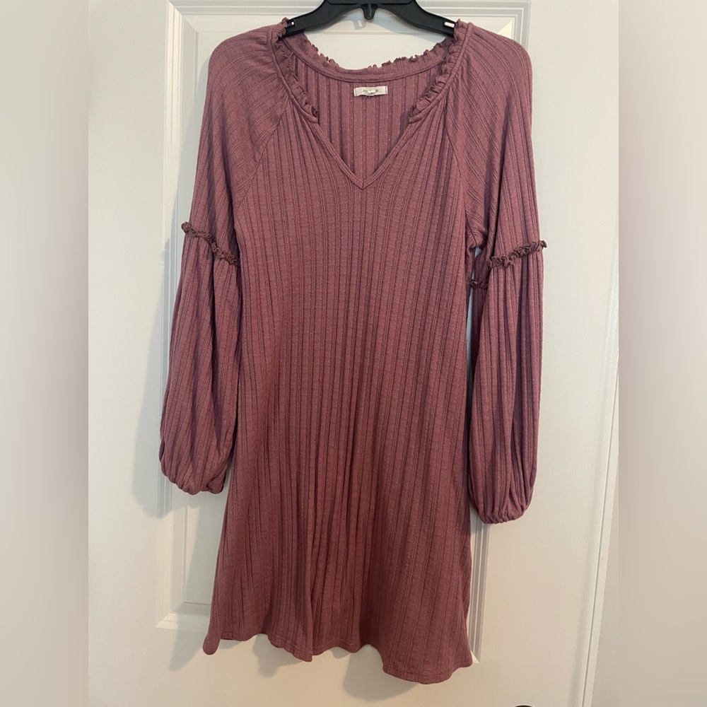Vintage style mauve colored dress - small